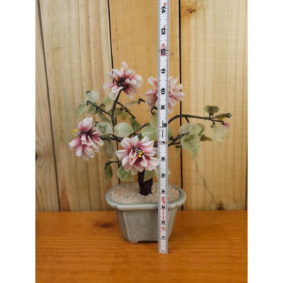 Vintge Chinese Art Glass Bonsai Tree - Picture 3 of 9